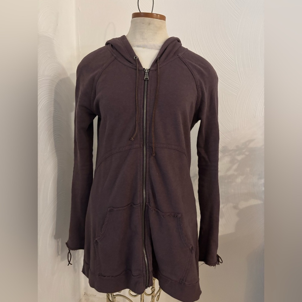 We The Free zip up Plum Hoodie Sz M
